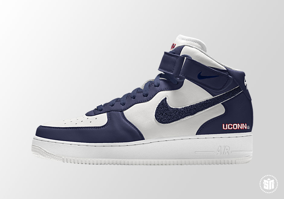 Nike Air Force 1 Mid College Team Logo Id