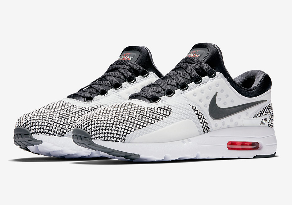 Nike Air Max Zero Dark Grey Summit White Red 1