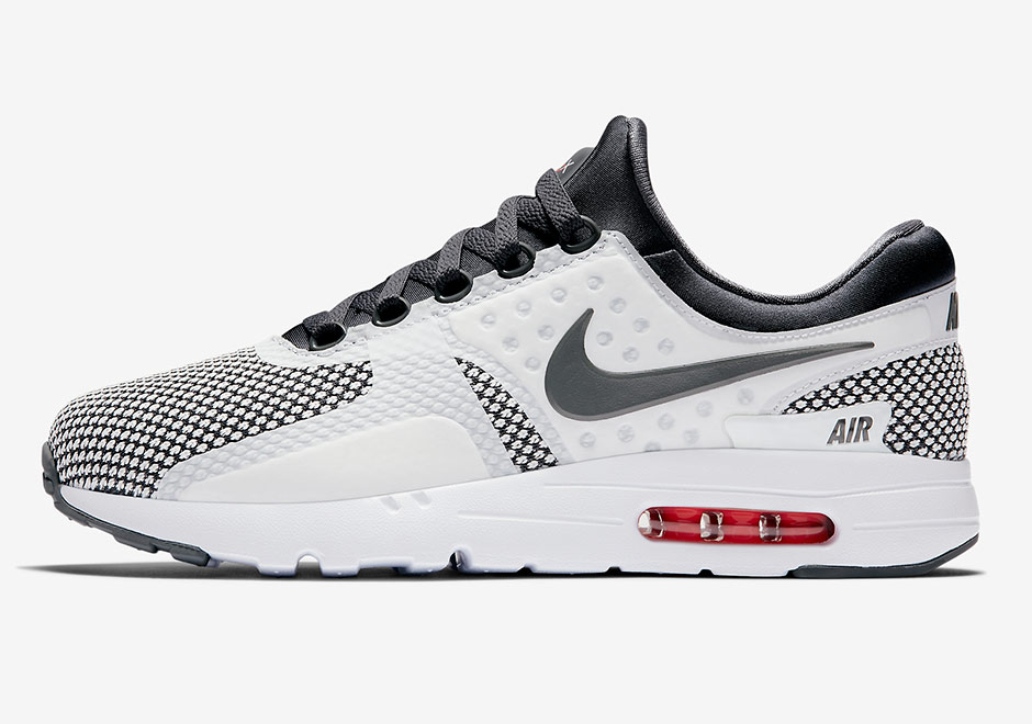 Nike Air Max Zero Dark Grey Summit White Red 2