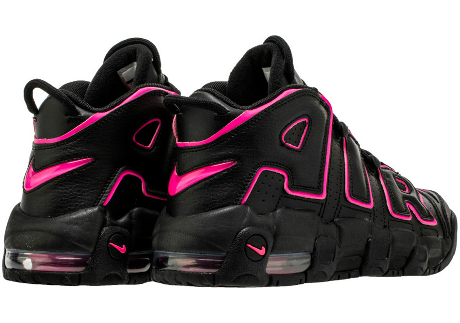 Nike Air More Uptempo Gs Black Pink 3