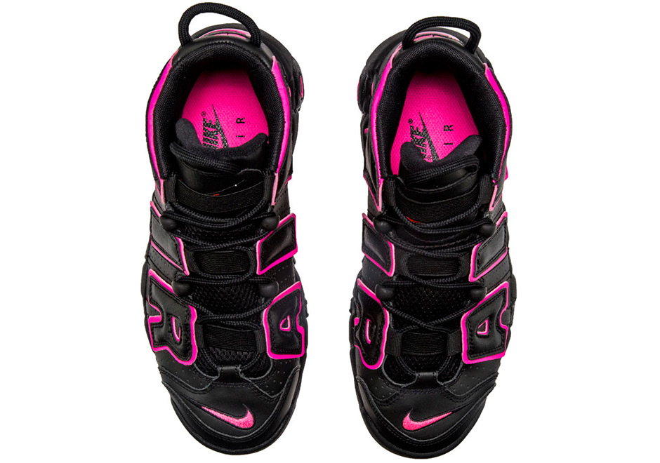 Nike Air More Uptempo Gs Black Pink 4