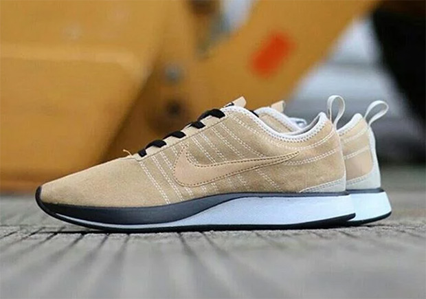 Nike Dual Tone Racer Oatmeal Suede 1