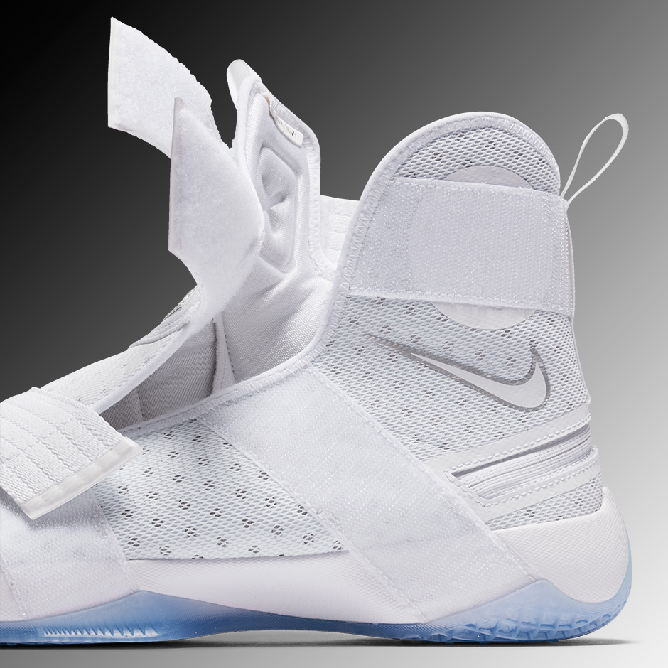 Nike Lebron Soldier 10 Flyease White Silver 1