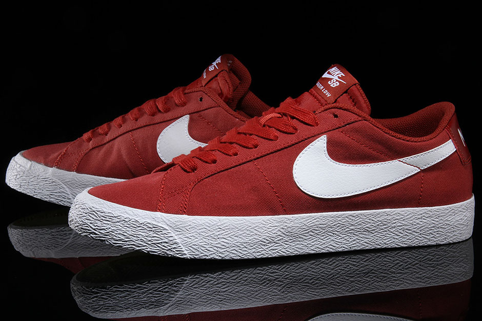 Nike Sb Blazer Low Canvas Dark Cayenne 2