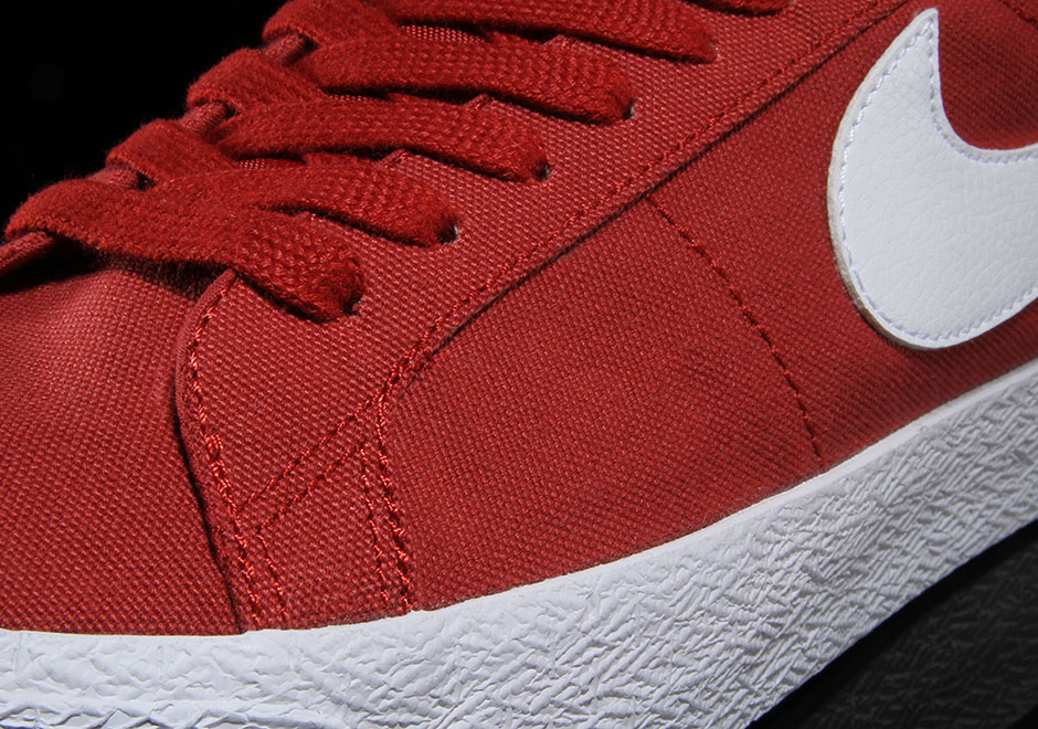 Nike Sb Blazer Low Canvas Dark Cayenne 3