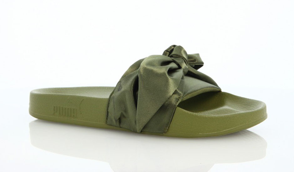 Puma Bow Slide Womens Olive Branch