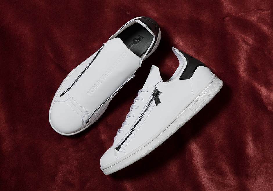 Adidas Y 3 Stan Smith Zip White Black 01