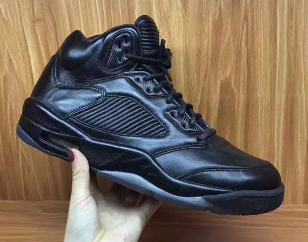 Air Jordan 5 Premium Triple Black First Look 02