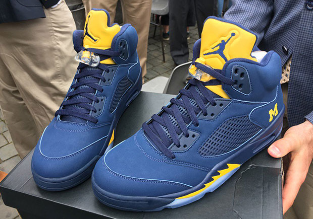Pope John Francis Gets Air Jordan 5 “Michigan” PE From Coach Jim Harbaugh