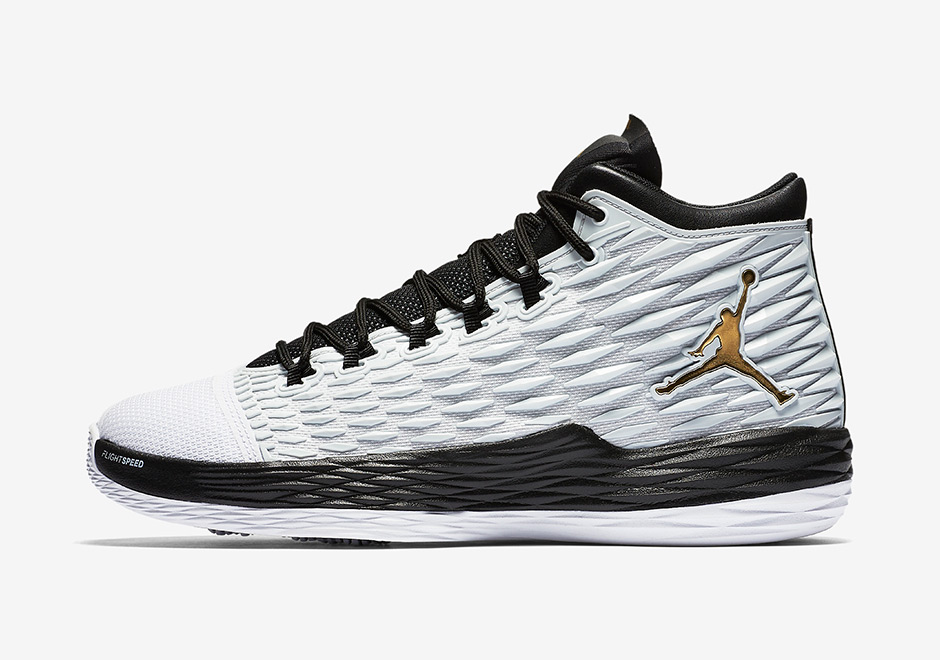 Jordan Melo M13 White Metallic Gold Black 2