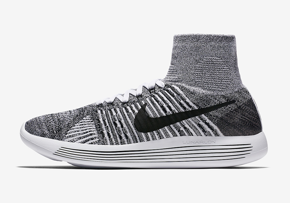 Nike Lunarepic Flyknit White Black Oreo 818676 101 2