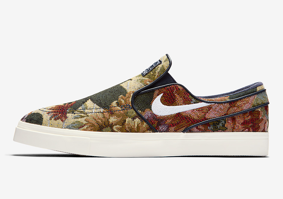 Nike Sb Janoski Slip On Floral 1