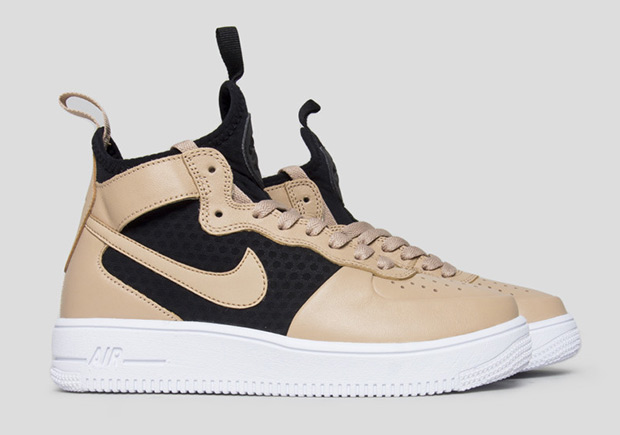 Nike Wmns Air Force 1 Ultraforce Mid Vachetta Tan Black 1