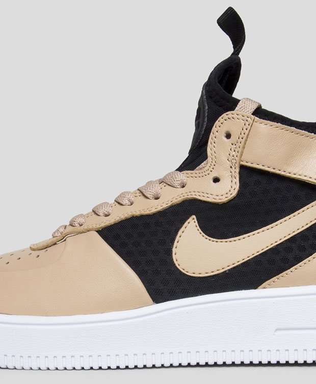 Nike Wmns Air Force 1 Ultraforce Mid Vachetta Tan Black 4