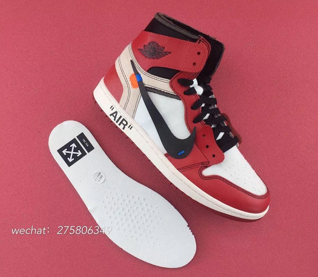 Off White Air Jordan 1 Chicago Detailed Photos 08