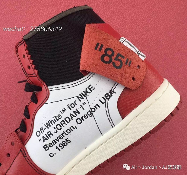 Off White Air Jordan 1 Chicago Detailed Photos 10