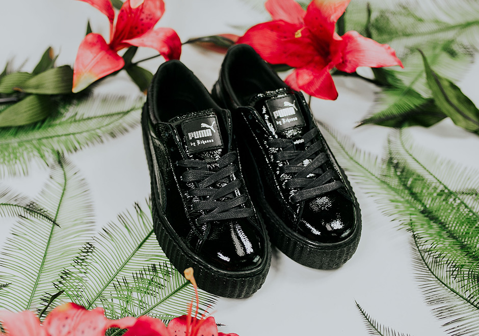 Rihanna Puma Creeper Black Patent Leather 03