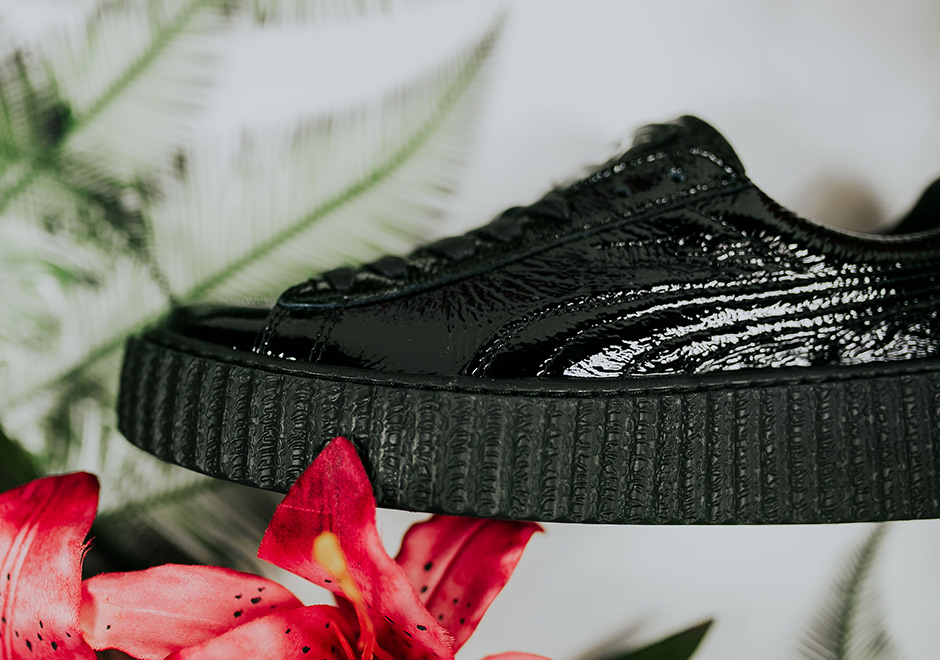 Rihanna Puma Creeper Black Patent Leather 04