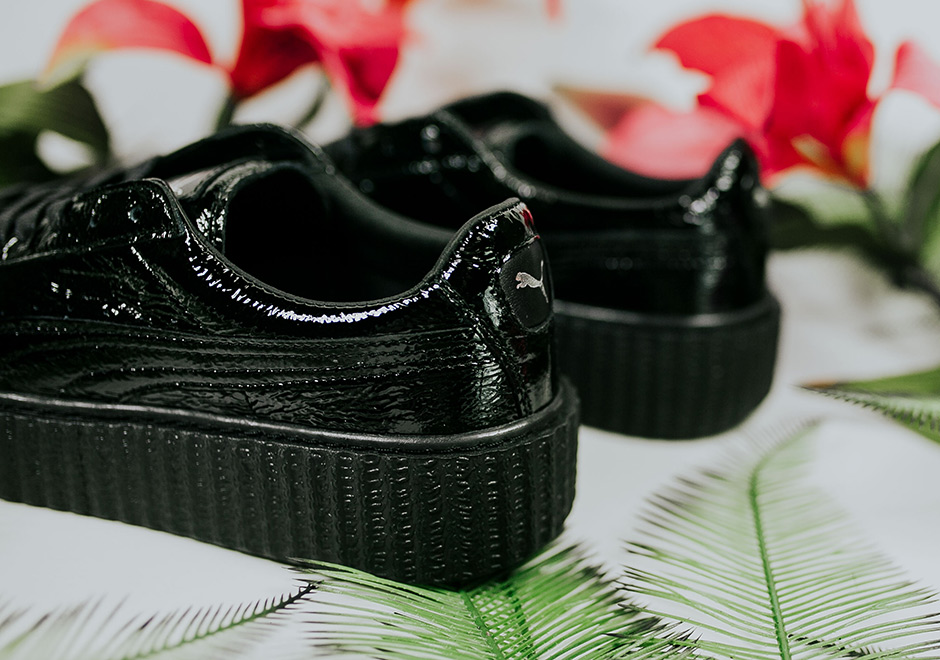 Rihanna Puma Creeper Black Patent Leather 05