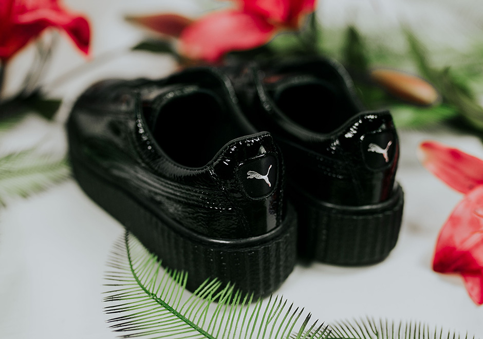 Rihanna Puma Creeper Black Patent Leather 06