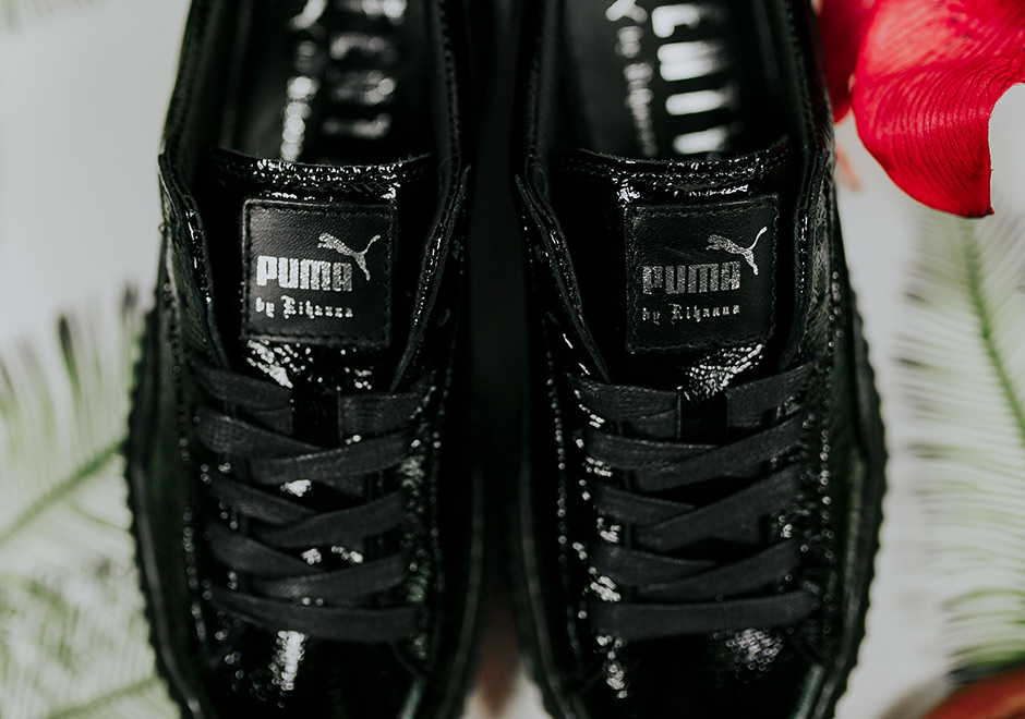 Rihanna Puma Creeper Black Patent Leather 07