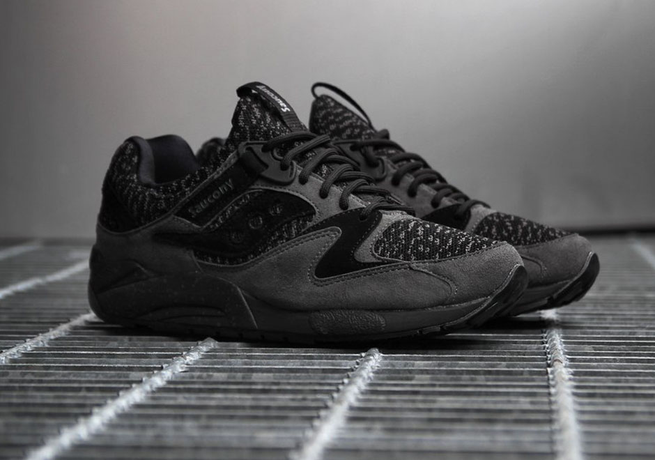 Saucony Grid 9000 Knit Pack Black 1