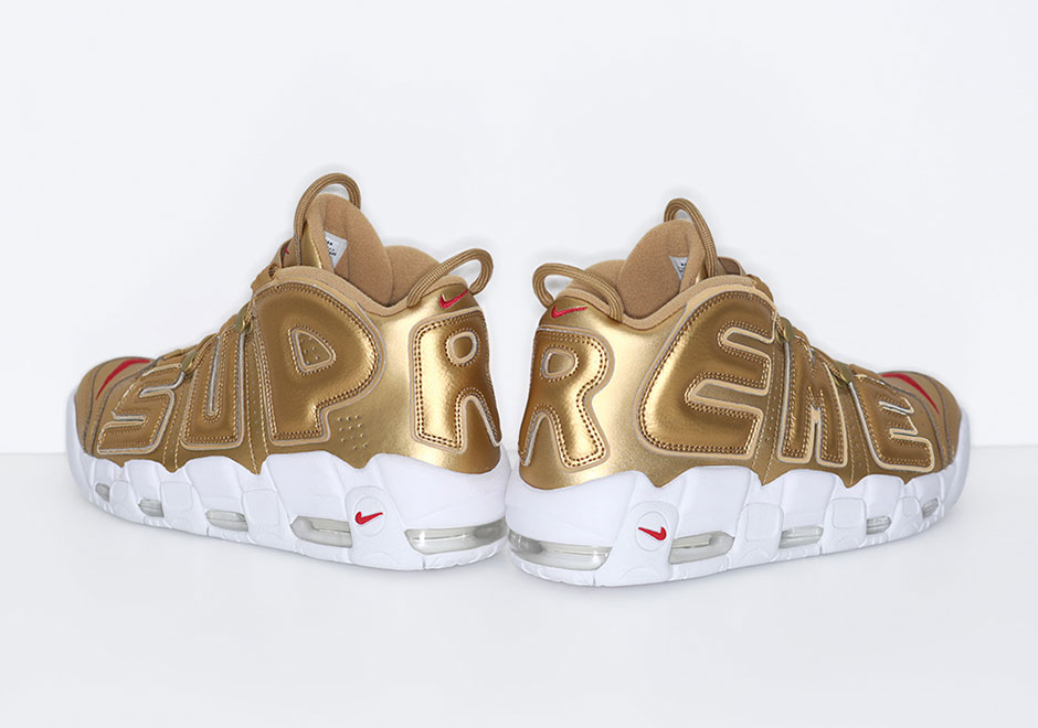 Supreme Nike Uptempo Gold Release Date 1