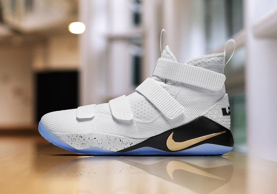 Lebron Soldier 11 Court General White Gold 1