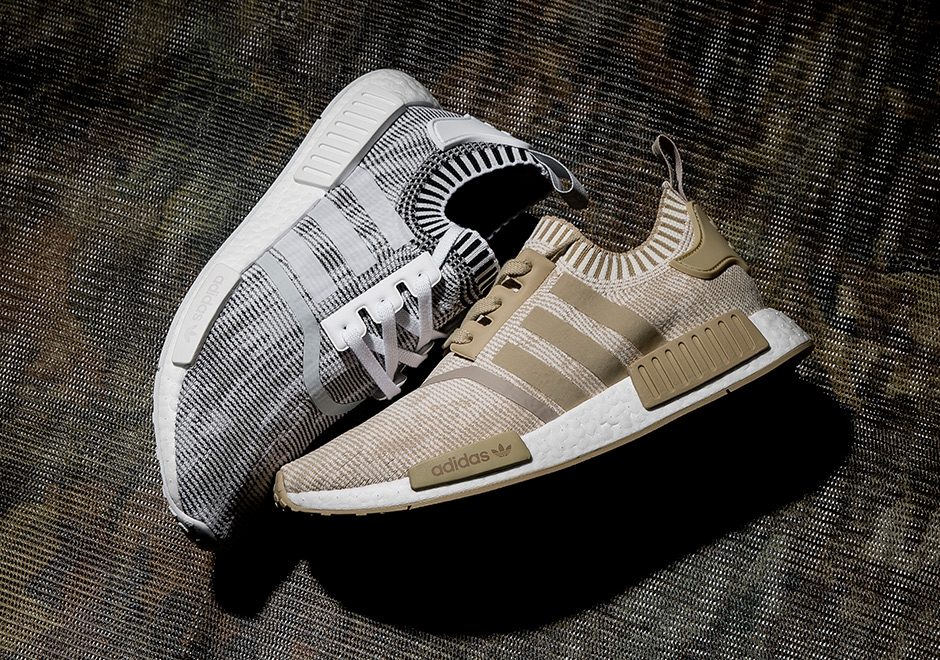 Adidas Nmd R1 Pk White Linen Khaki