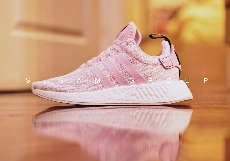 Adidas Nmd R2 Pink White 1