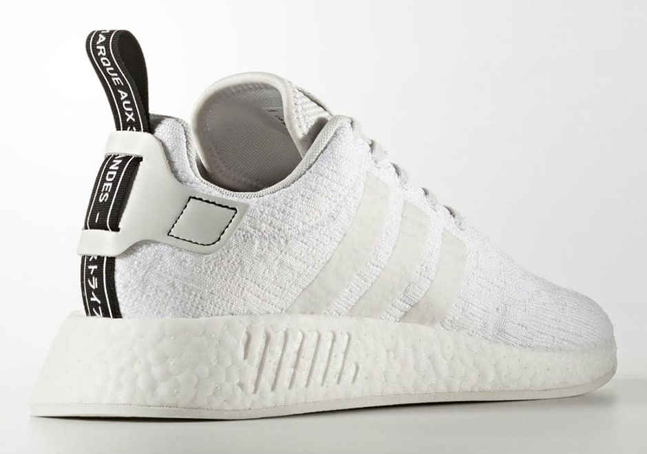 Adidas Nmd R2 Primeknit Triple White Release Date 03