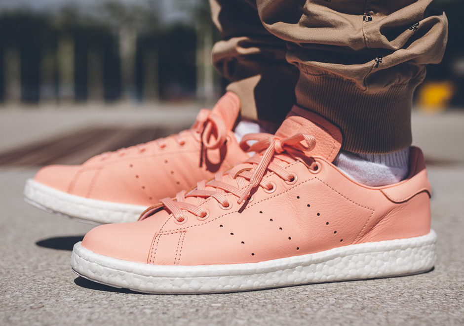 The adidas Stan Smith Boost Joins In On The Pink Sneaker Craze