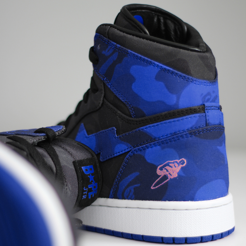 Air Jordan 1 Bape Royal Custom Jack The Ripper 04