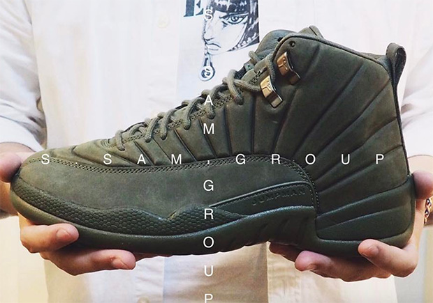 A PSNY x Air Jordan 12 In Olive Green Appears