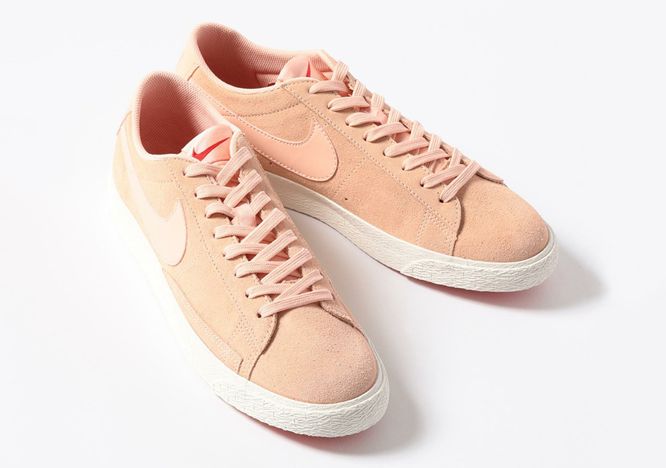 Beauty And Youth Nike Blazer Low Pink Suede 03