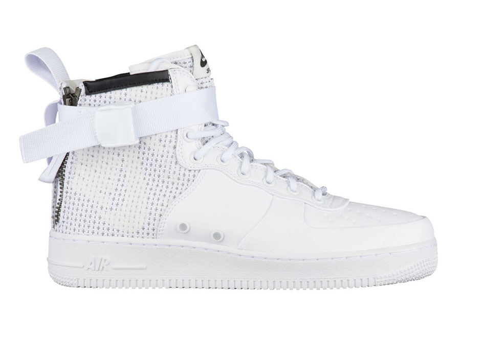 Nike Af Af1 Mid White Mesh