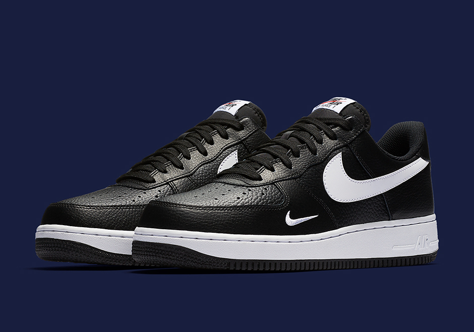 Nike Air Force 1 Low Mini Swoosh Black White 01