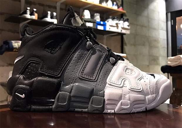 Nike Air More Uptempo White Grey Black