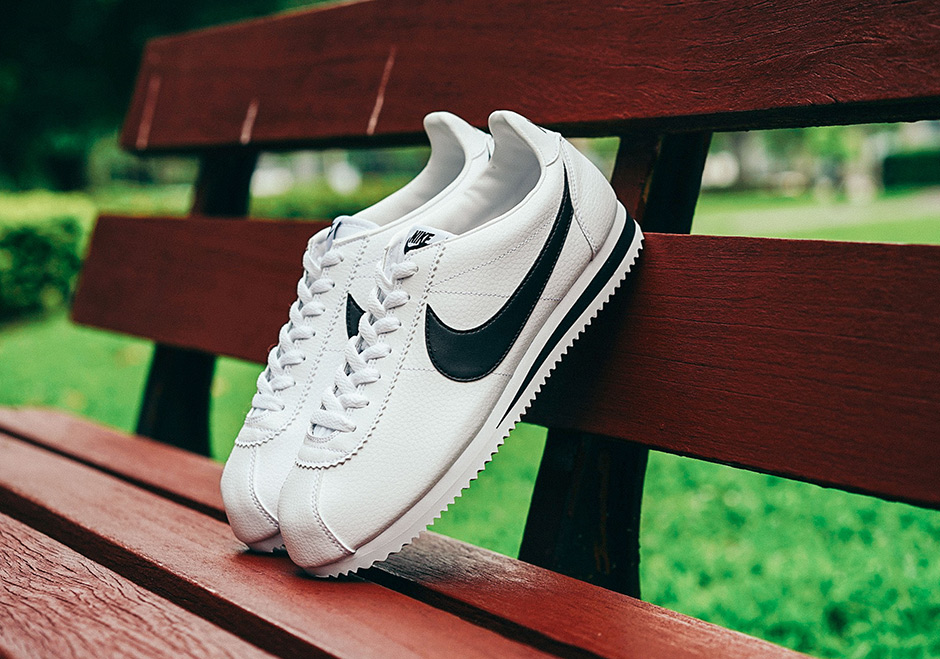 Nike Cortez Classic White Black Leather