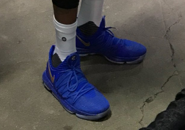Nike Kd 10 Warriors Pe