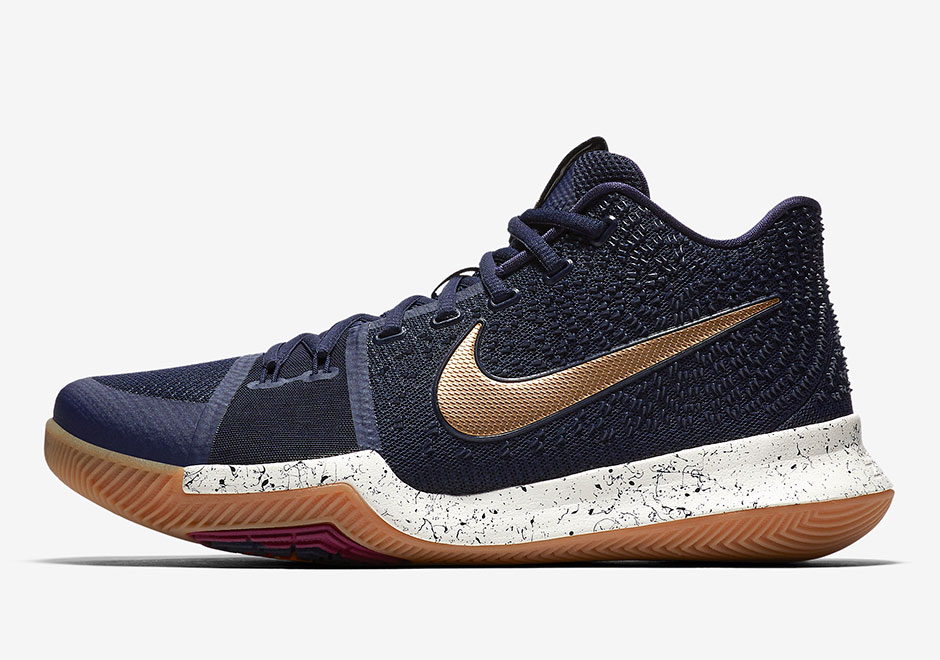 Nike Kyrie 3 Usa Navy Gold 1