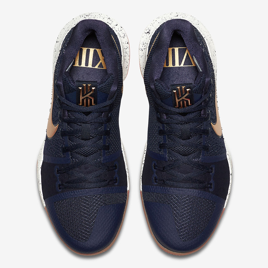 Nike Kyrie 3 Usa Navy Gold 4