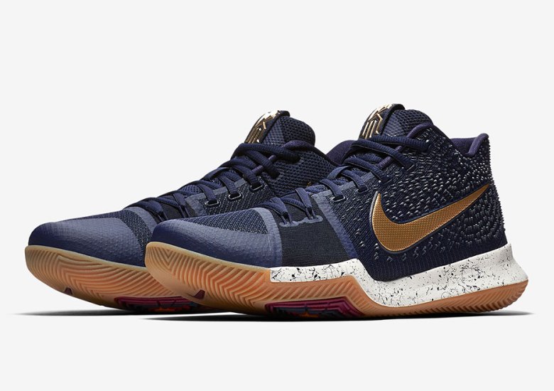 Nike Kyrie 3 Releasing In Navy And Gold