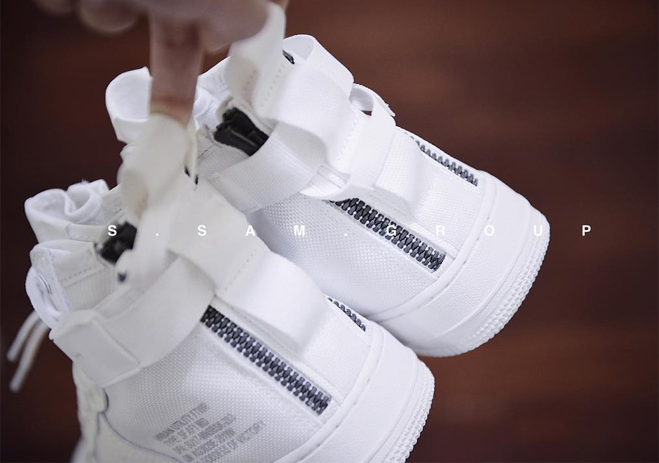 Nike Sf Af1 Mid White Detailed Look 6