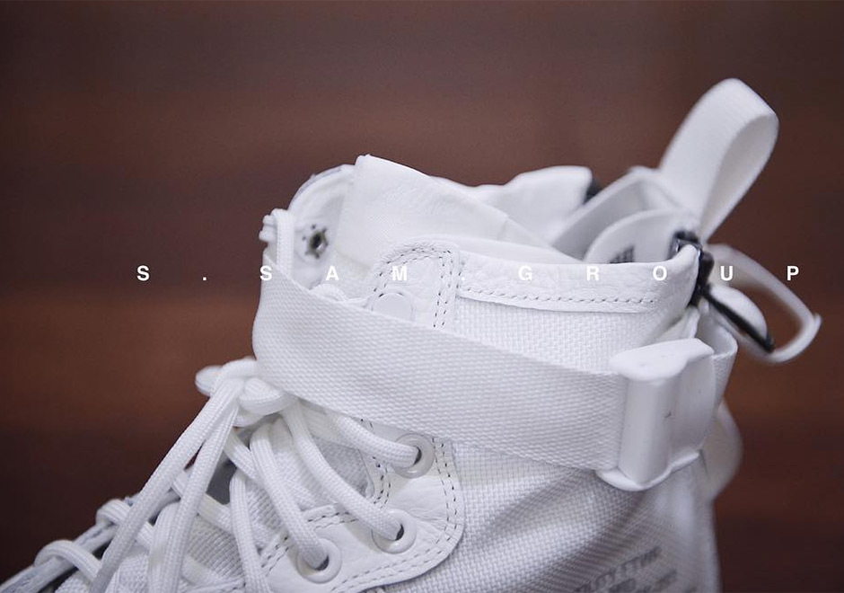 Nike Sf Af1 Mid White Detailed Look 7