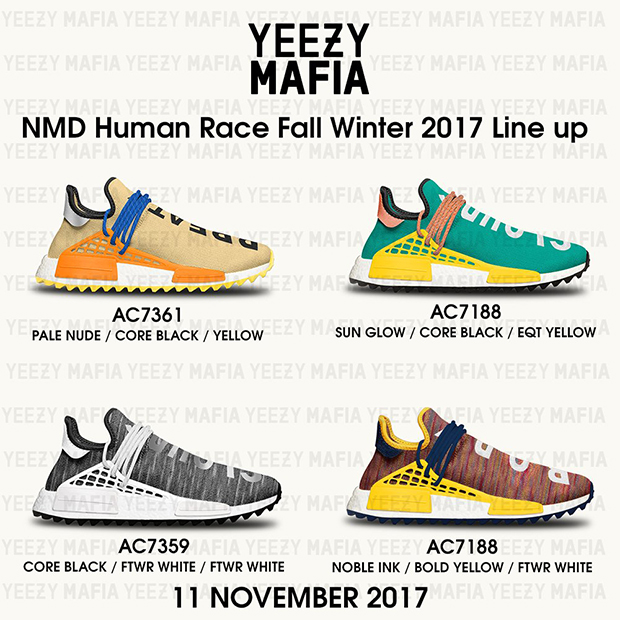 Pharrell Adidas Nmd Human Race Fall Winter 2017 Lineup