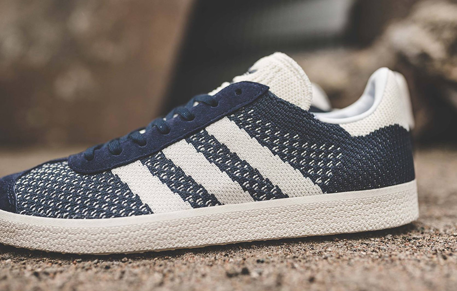 Adidas Gazelle Primeknit Navy White 2