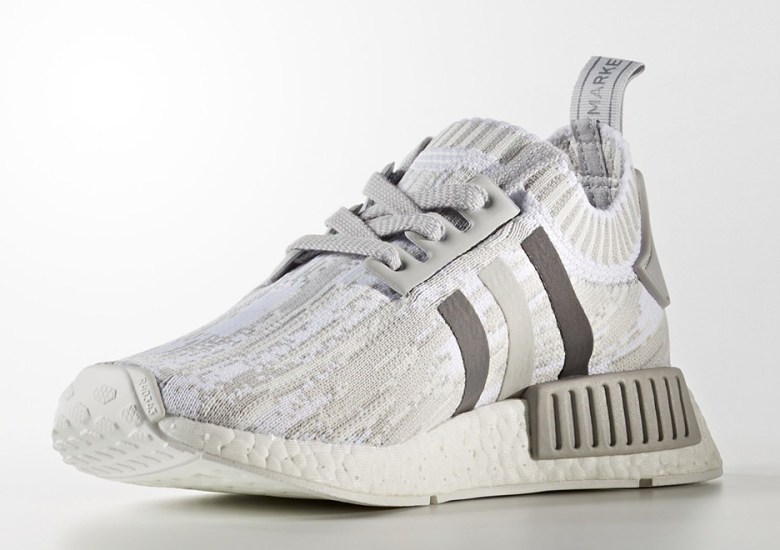 Three Tones Of Grey Hit The adidas NMD R1 Primeknit