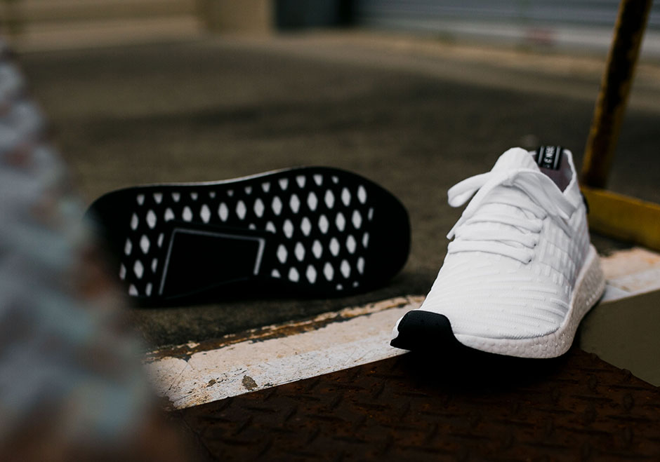 Adidas Nmd R2 White Black Red 3