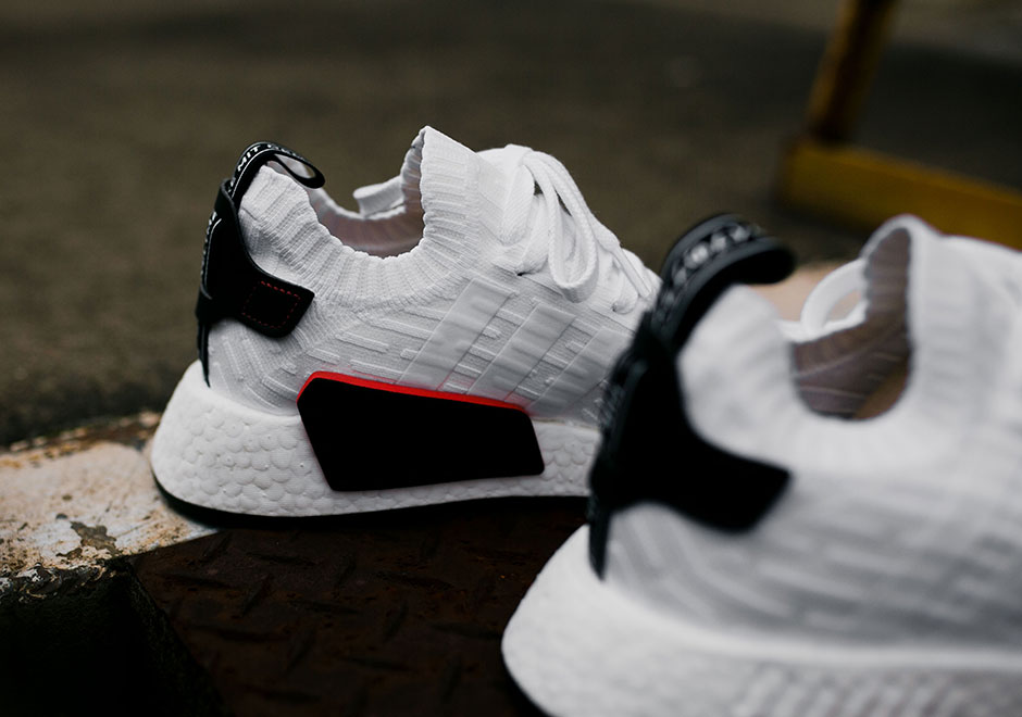 Adidas Nmd R2 White Black Red 4